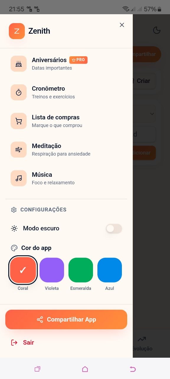 Um app com a sua cara.